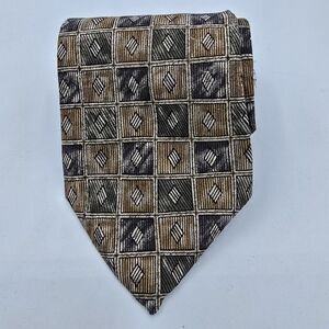 Carlo Ricci Tie 100% Silk Mens NeckTie Tan,Bronze, Brown, Vintage, 57 X 4 Inches